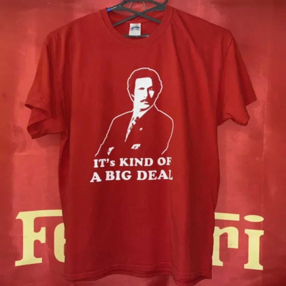 2014 Anchorman Promotional T Shirt Mens XL Red Good Cond.